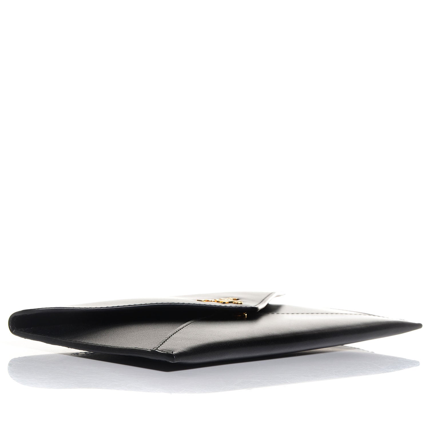 Prada Box Calfskin Envelope Wallet Black Fuoco 4 of 10