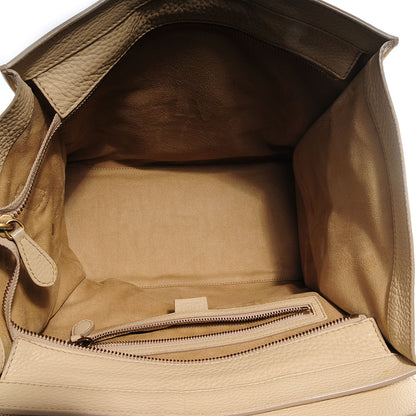 Celine Pebbled Leather Mini Luggage Cream 5 of 8