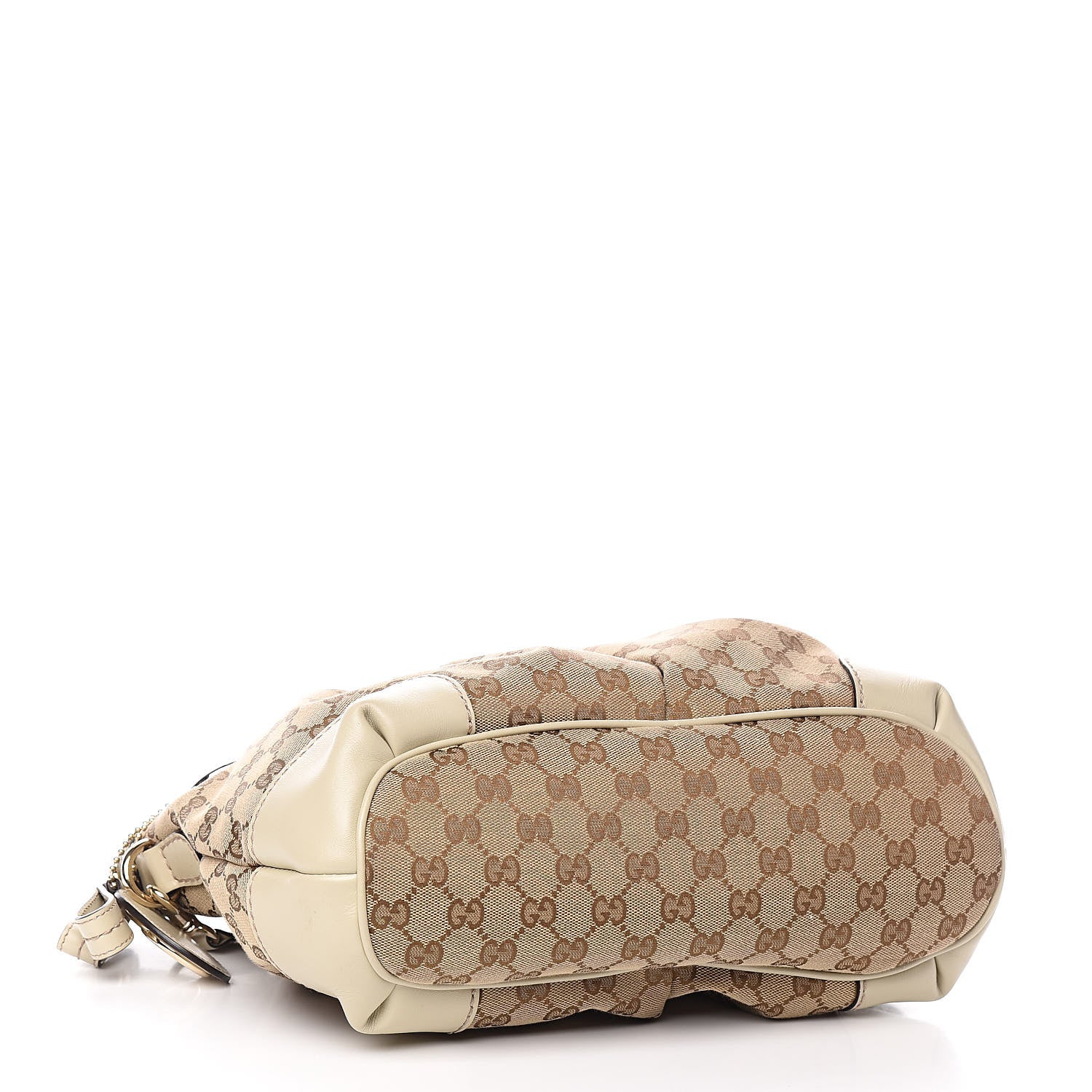 Gucci Monogram Margaux Calfskin Medium Sukey Top Handle Bag Beige Ebony Mystic White 5 of 11