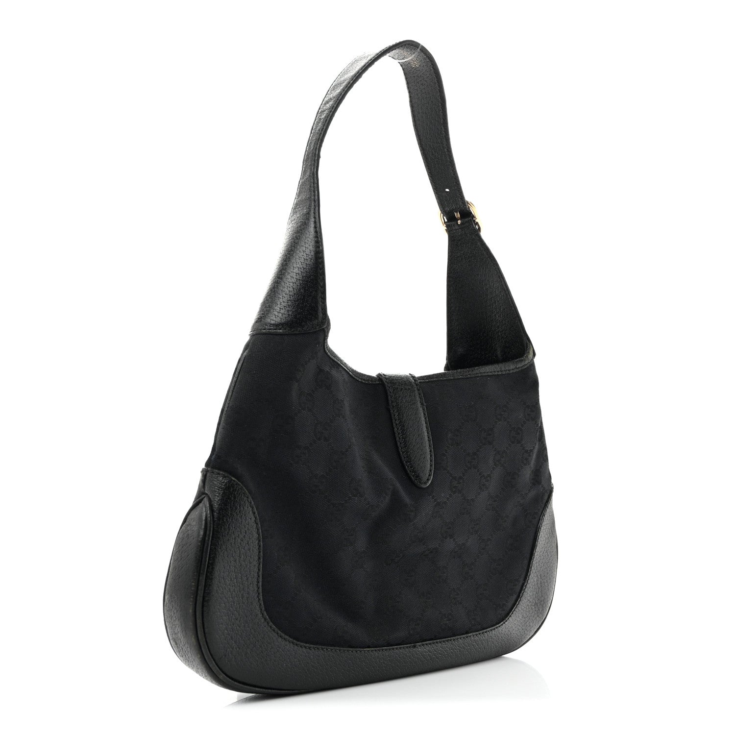 Gucci Monogram Small Jackie O Hobo Black 3 of 13