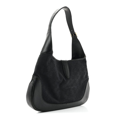 Gucci Monogram Small Jackie O Hobo Black 3 of 13