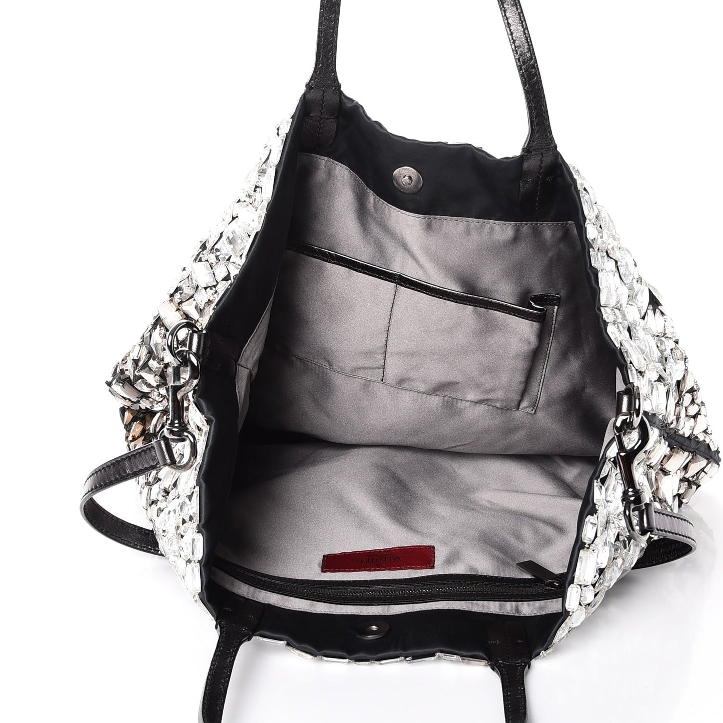 Vitello Crystal Ombre Tote Black