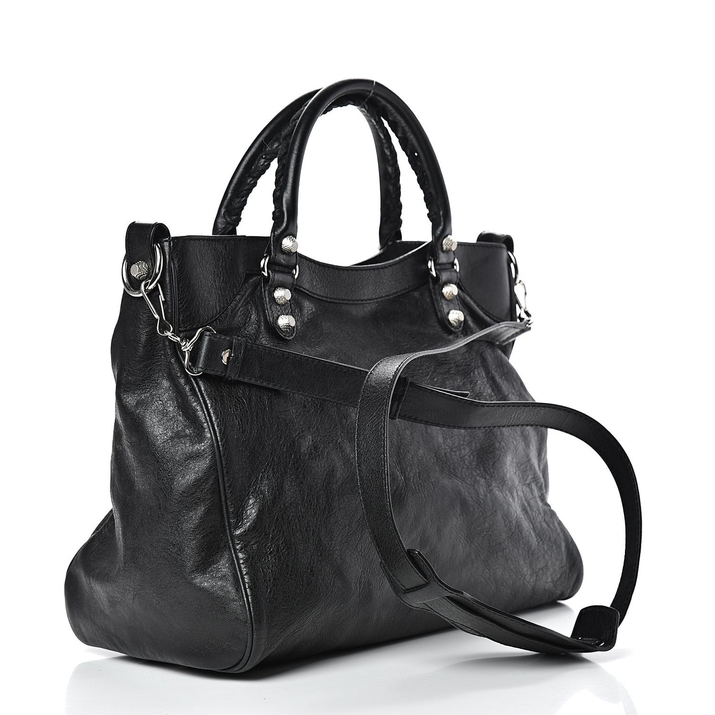 Agneau Giant 12 Silver Hardware Velo Black