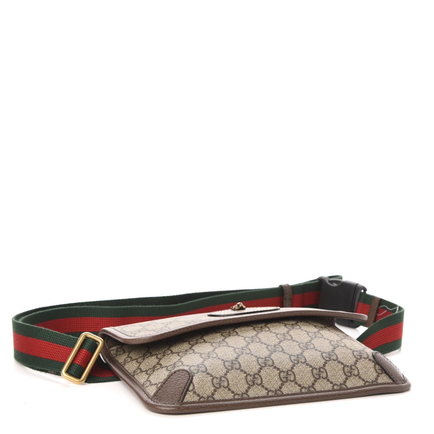 GG Supreme Monogram Neo Vintage Web Belt Bag Brown
