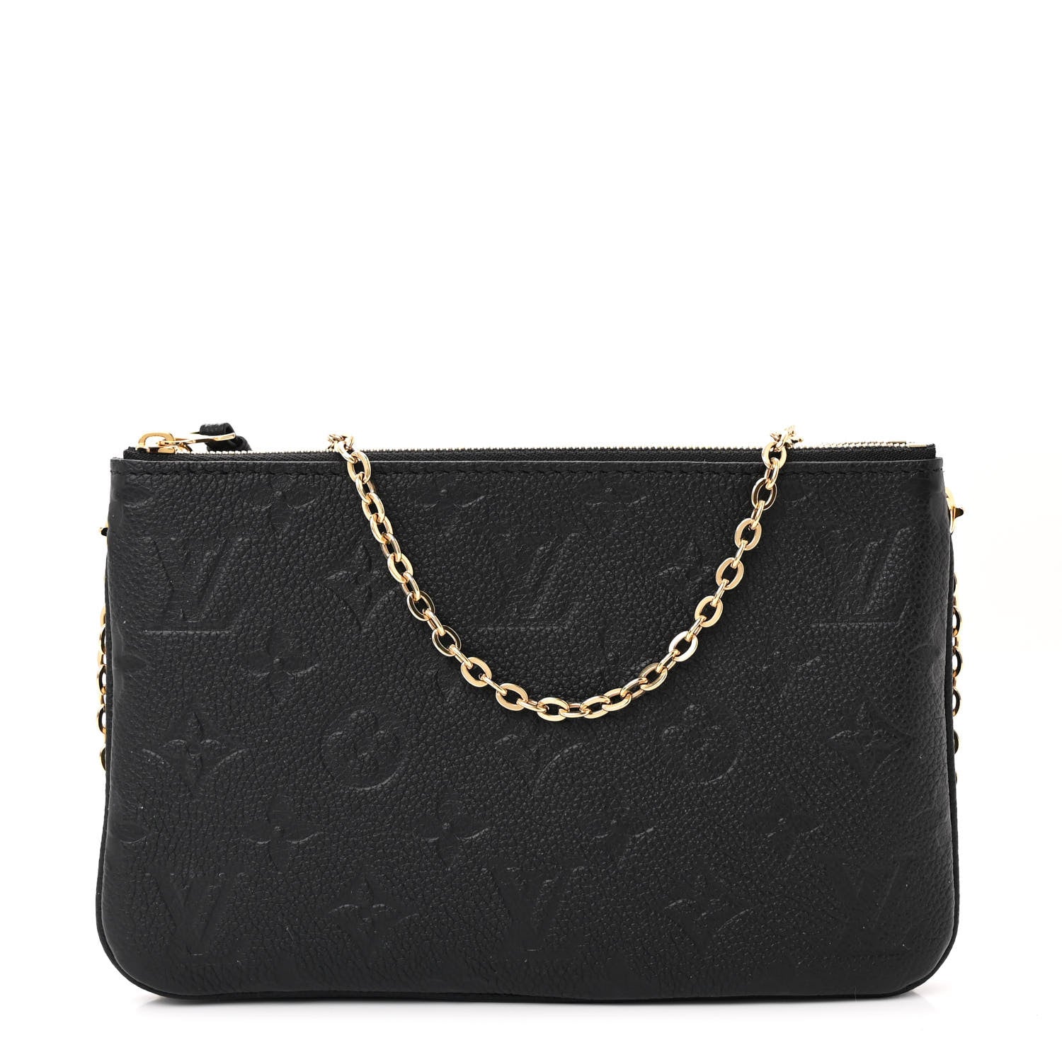 Louis Vuitton Empreinte Double Zip Pochette Black 1 of 11