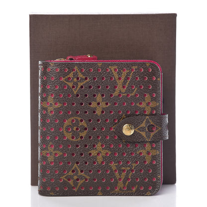 Louis Vuitton Monogram Perforated Compact Zipped Wallet Fuchsia 12 of 12
