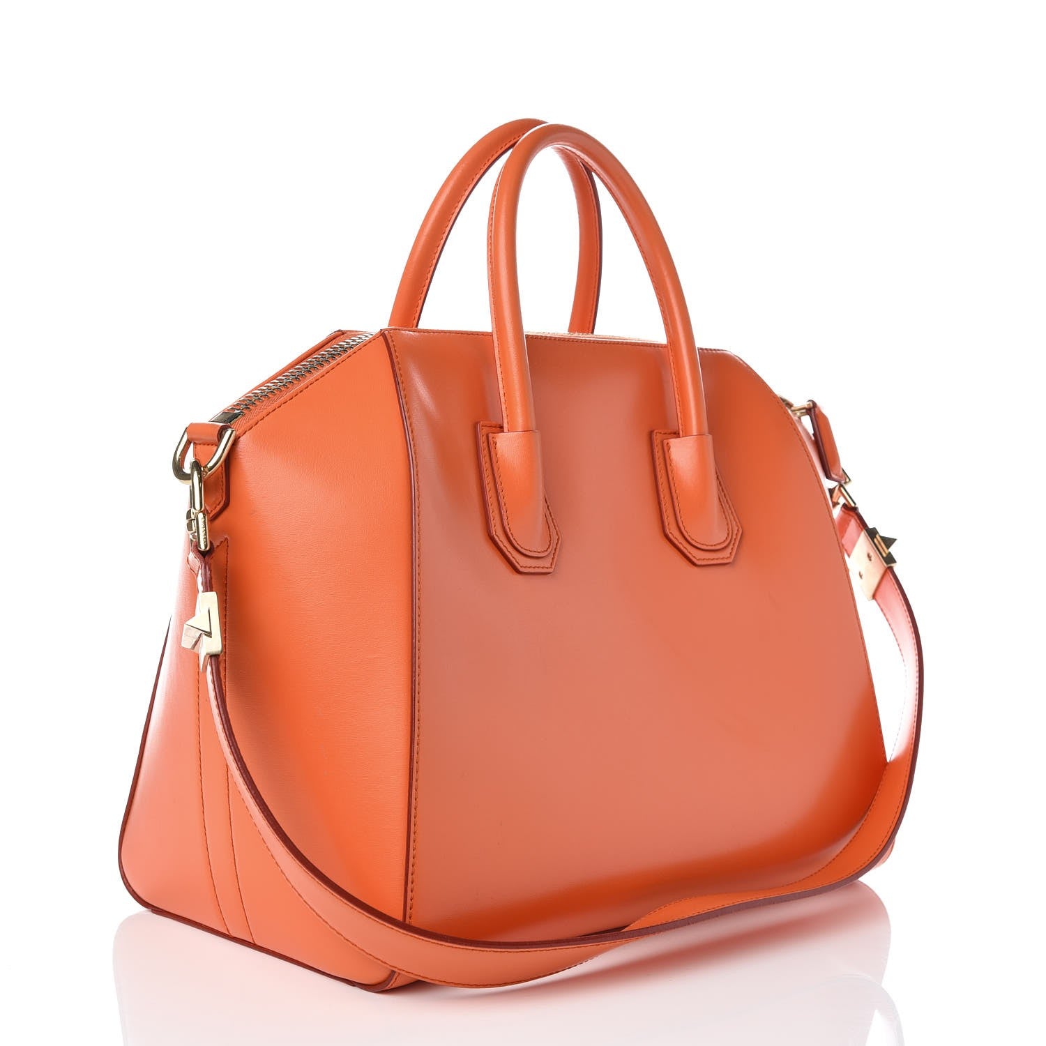 Givenchy Shiny Lord Calfskin Medium Antigona Orange 4 of 9