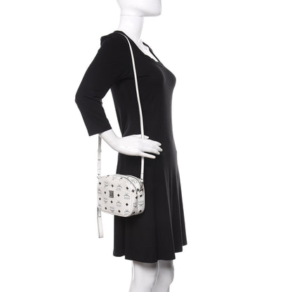 MCM Visetos Camera Crossbody Bag White 2 of 10