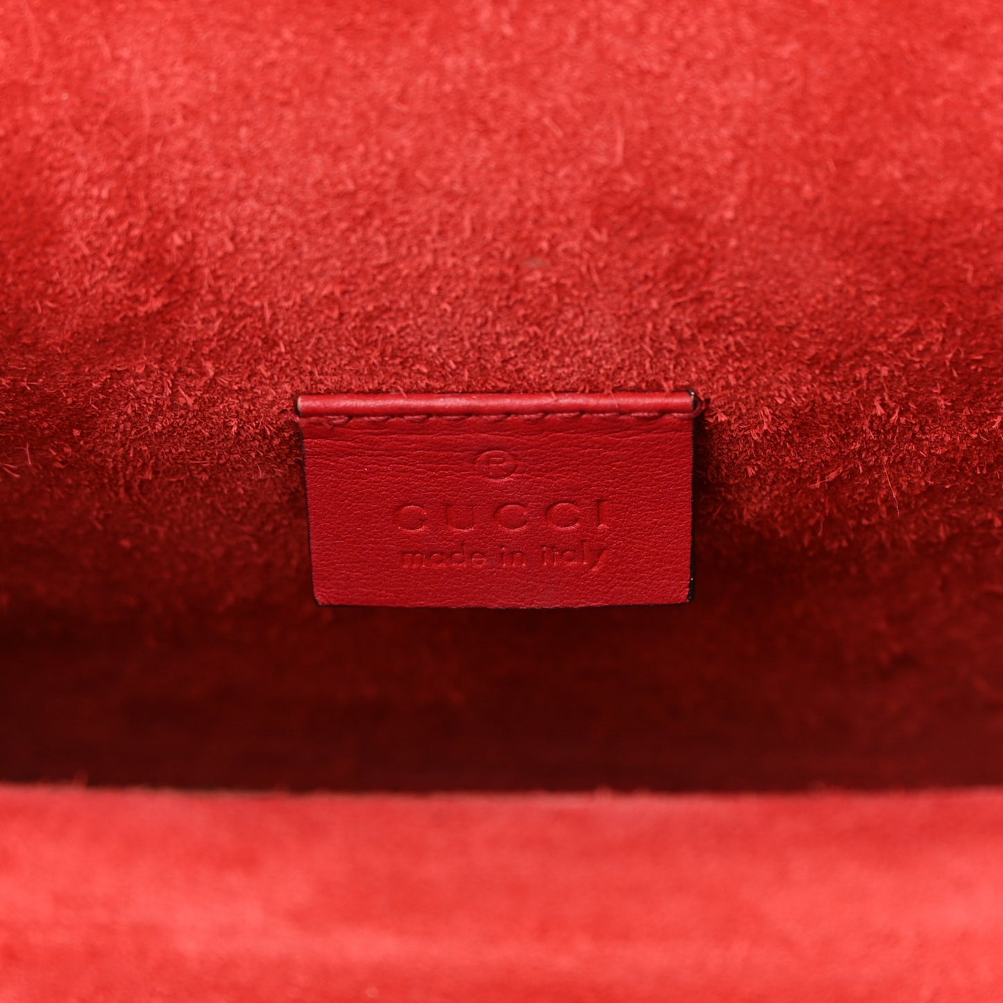 GG Supreme Monogram Mini Dionysus Shoulder Bag Hibiscus Red