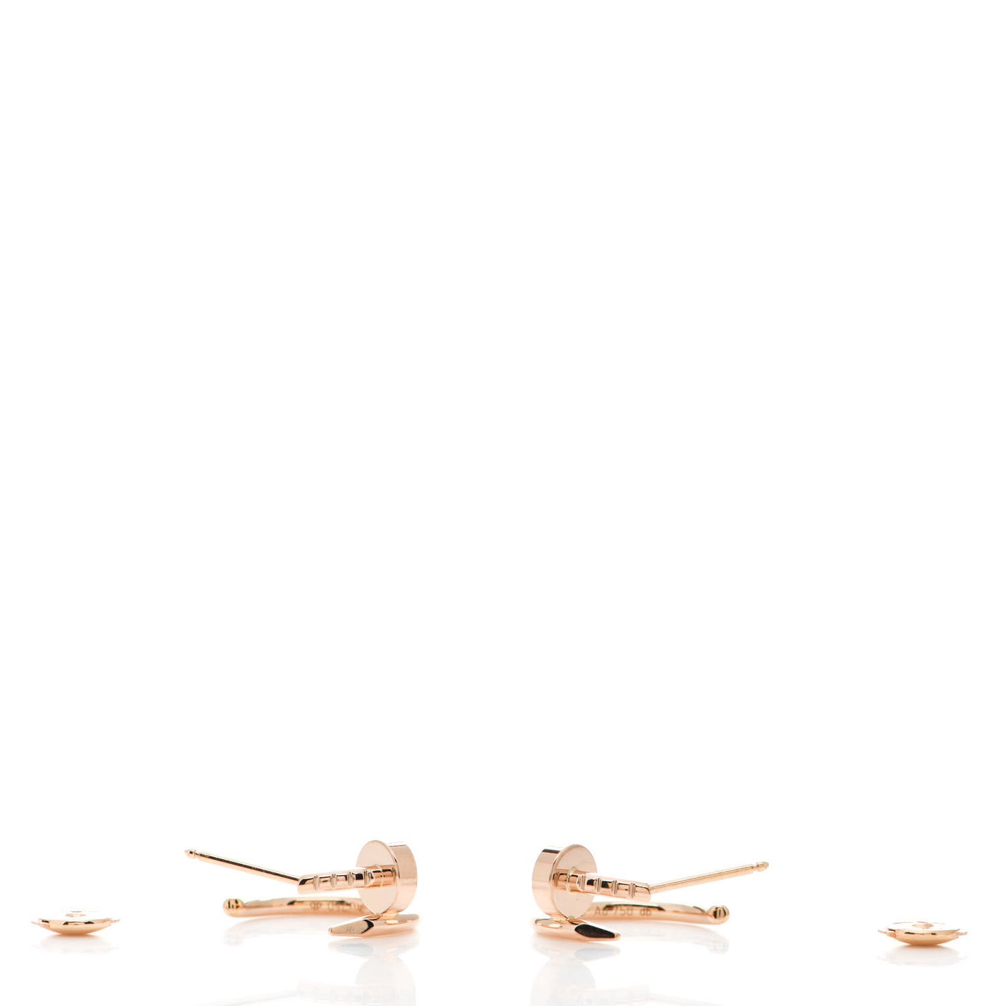 18K Pink Gold Juste Un Clou Hoop Earrings