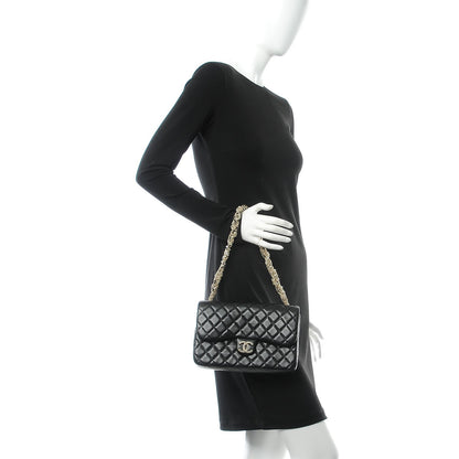 Chanel Lambskin Quilted Medium Westminster Pearl Flap Black 2 of 8