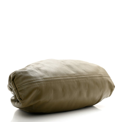 Bottega Veneta Smooth Butter Calf The Pouch Oversized Clutch Kaki Fondent 4 of 11