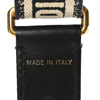 Christian Dior Canvas Embroidered Adjustable Shoulder Strap Black 4 of 4