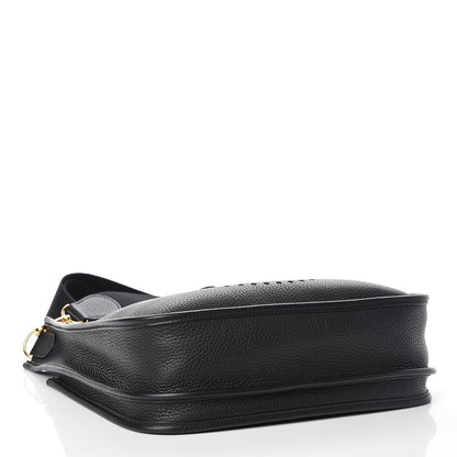 Hermes Taurillon Clemence Evelyne III PM Black 4 of 10