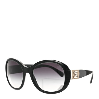 Chanel Acetate CC Turnlock Sunglasses 5235-Q Black Beige 1 of 6