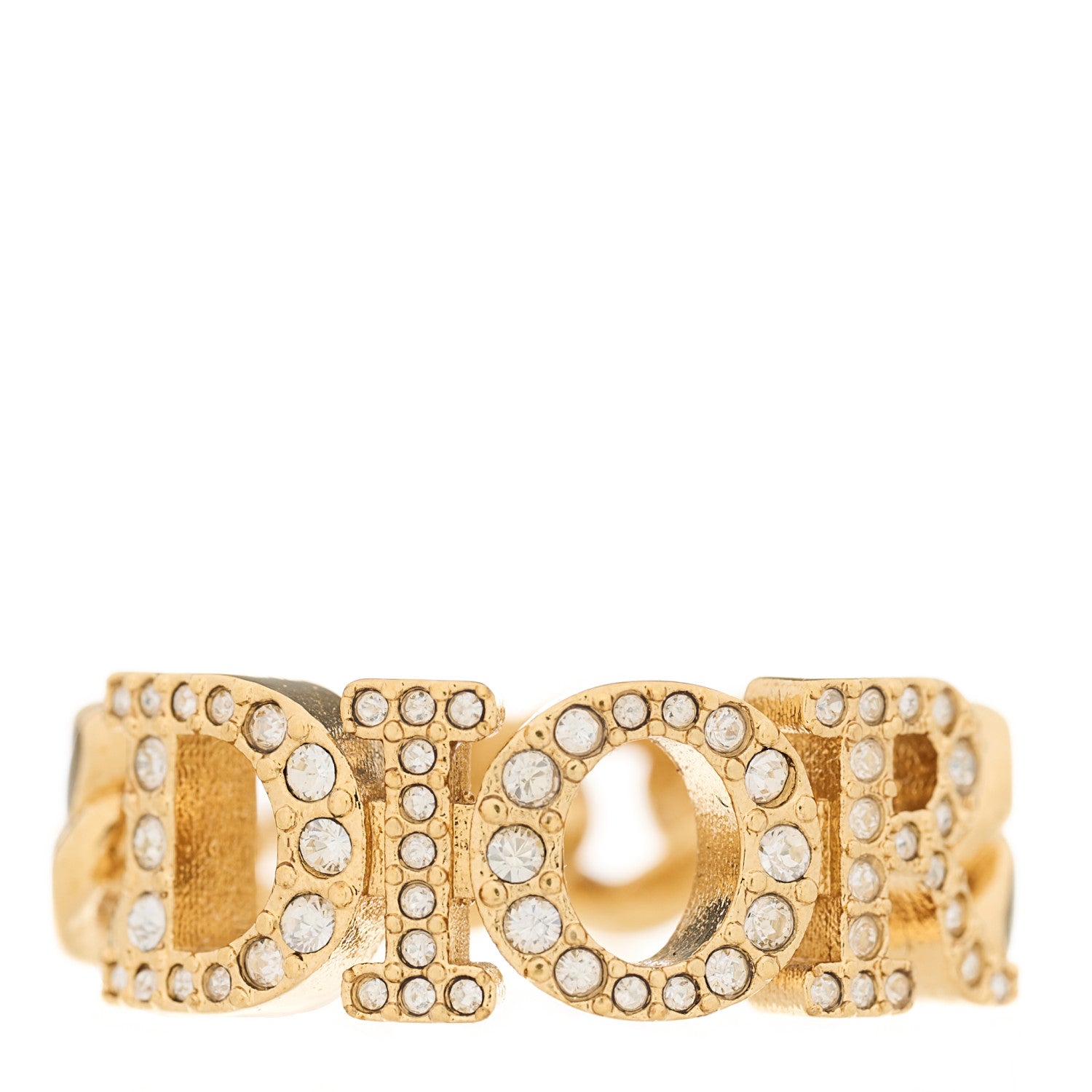DIOR Christian Dior リング Dio(r)evolution Christian Dior Metal Crystal DIO(R)EVOLUTION Ring M Gold 1118227