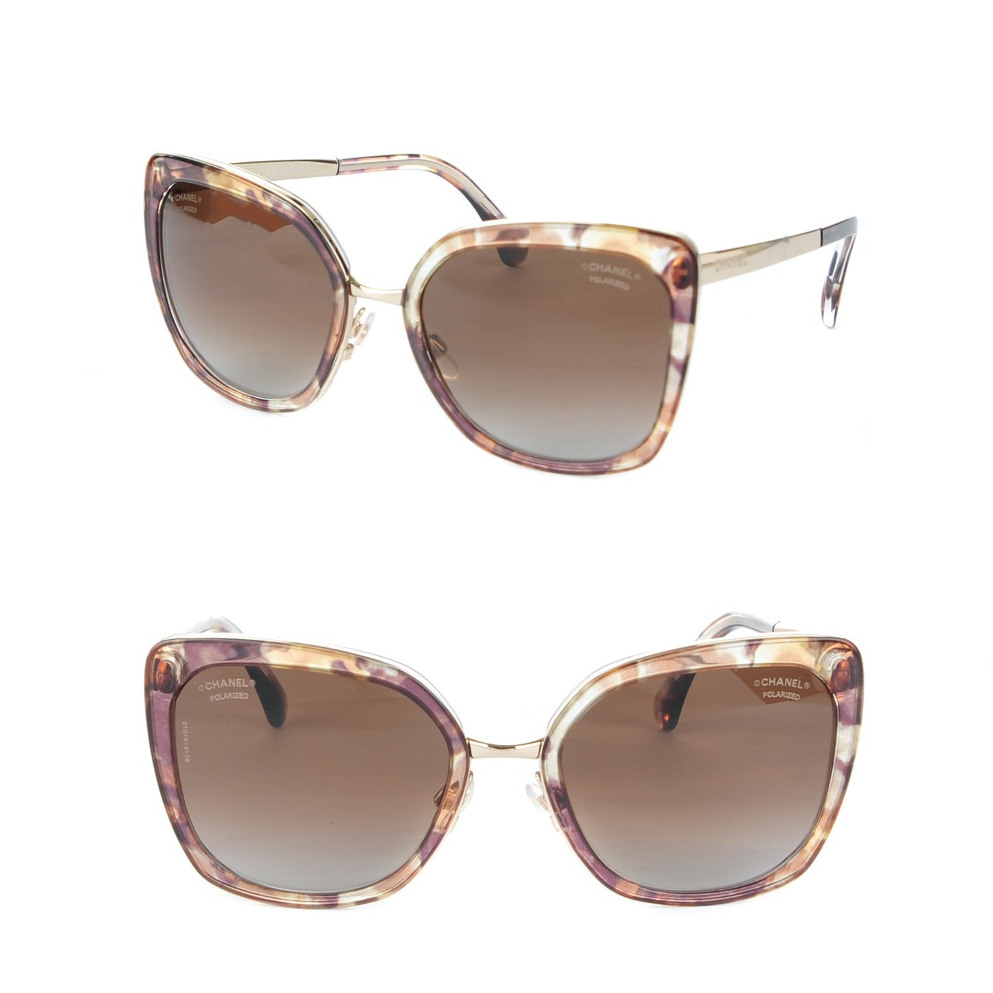 Square Fall Polarized Sunglasses 4209 Multicolor Brown