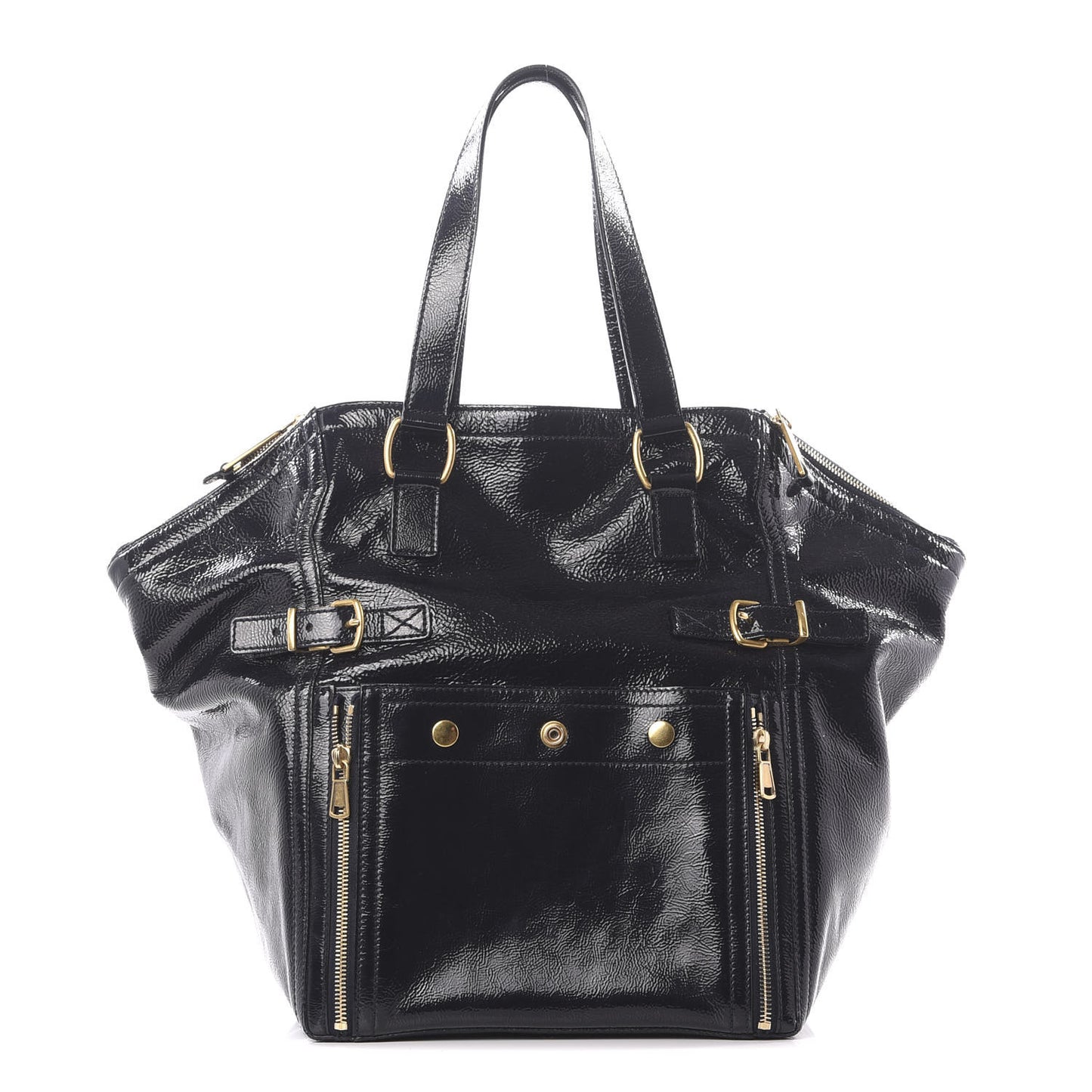 Patent Large Downtown Tote Black