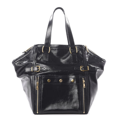 Saint Laurent Patent Large Downtown Tote Black 1 of 9
