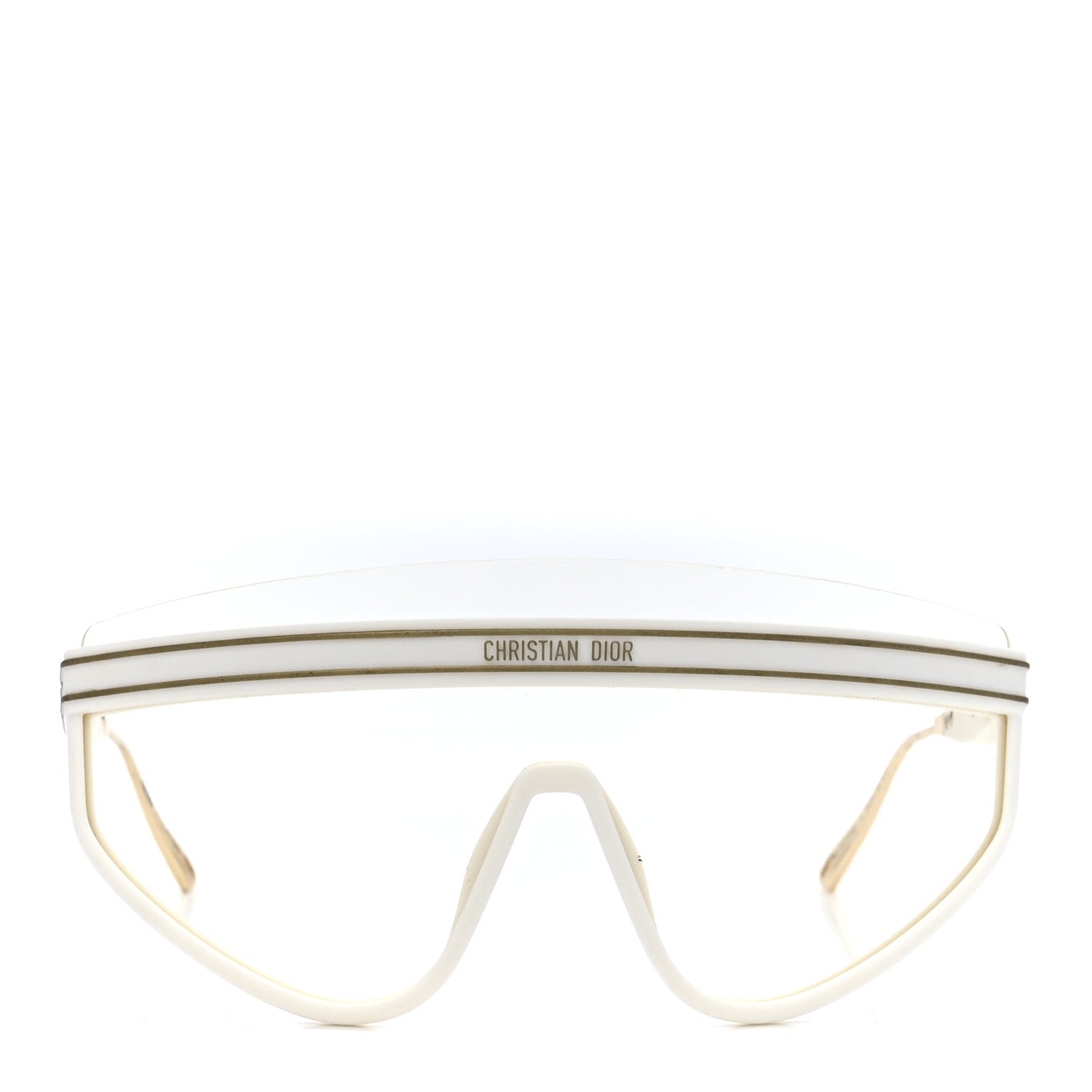 Christian Dior Acetate Mask DiorClub M2U Sunglasses Translucent Ivory 2 of 9