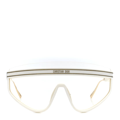 Christian Dior Acetate Mask DiorClub M2U Sunglasses Translucent Ivory 2 of 9