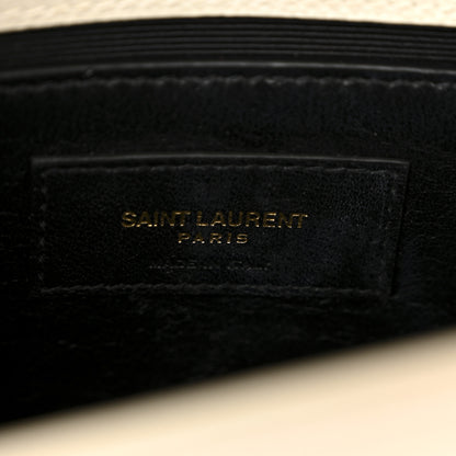 Saint Laurent Grain De Poudre Small Classic Monogram Kate Tassel Satchel Blanc Vintage 6 of 11