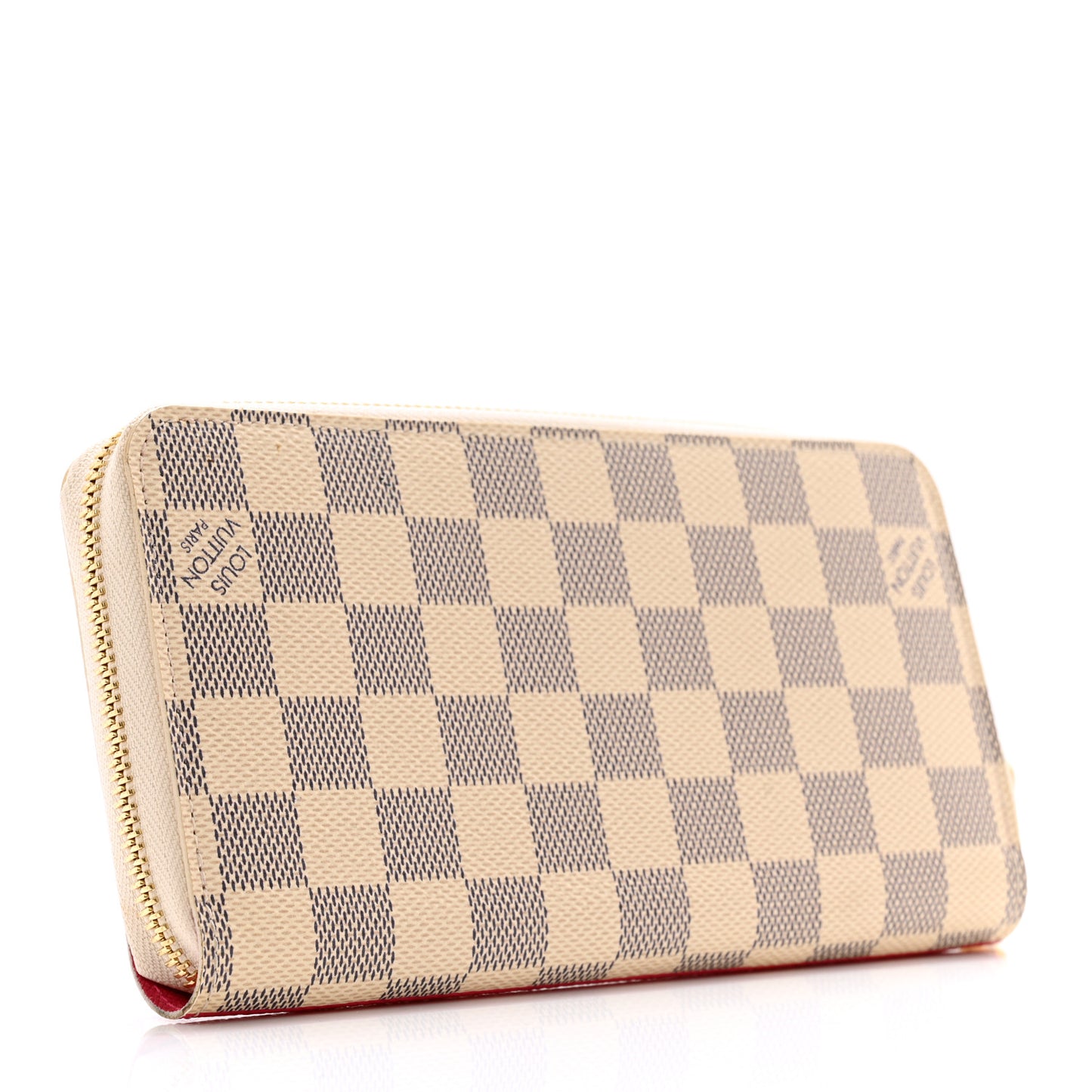 Damier Azur 2015 Christmas Animation Zippy Wallet Hibiscus