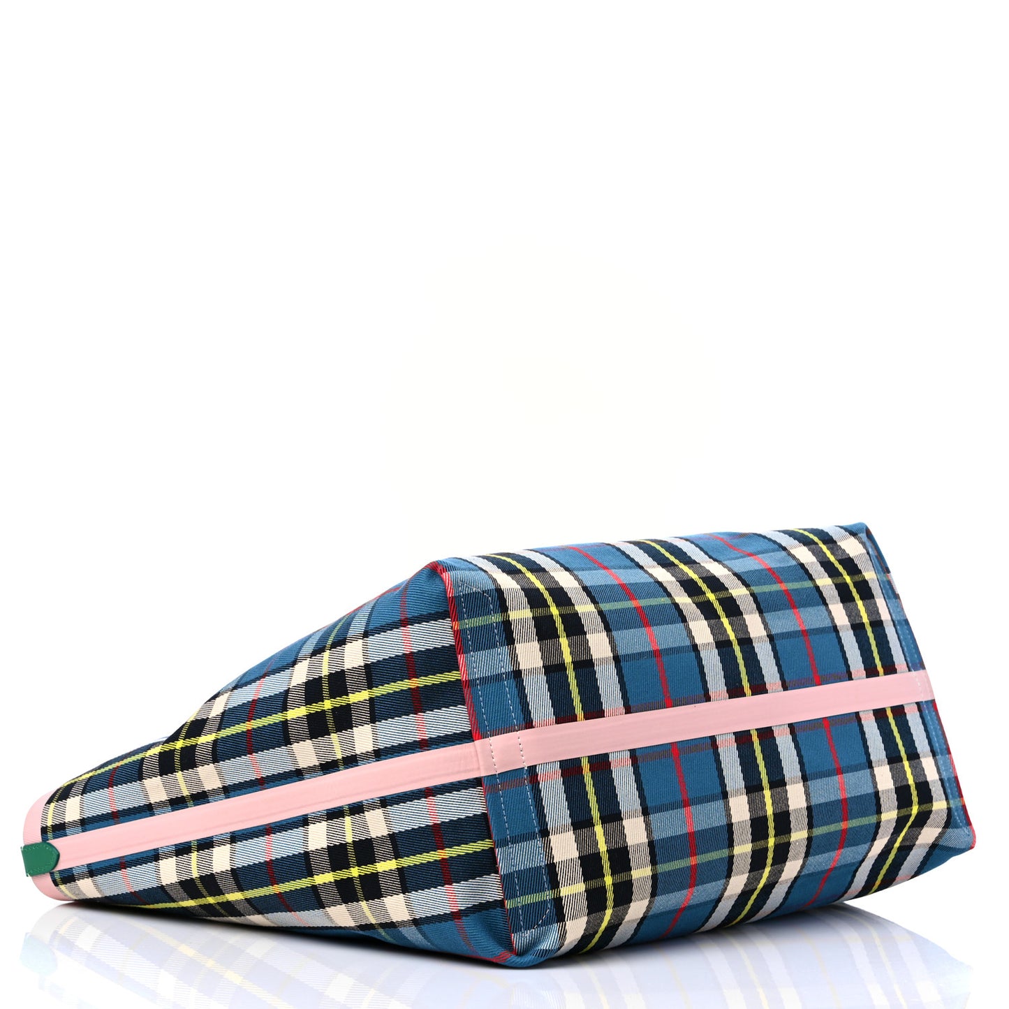 Vintage Check Large The Giant Reversible Tote Palm Green Pink Apricot