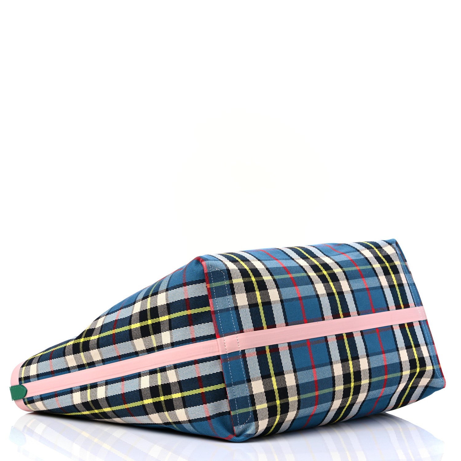 Burberry Vintage Check Large The Giant Reversible Tote Palm Green Pink Apricot 14 of 16