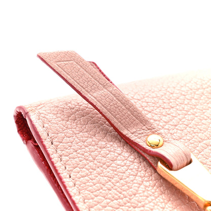 Miu Miu Goatskin Madras Love Envelope Wallet Black Orchidea 10 of 11
