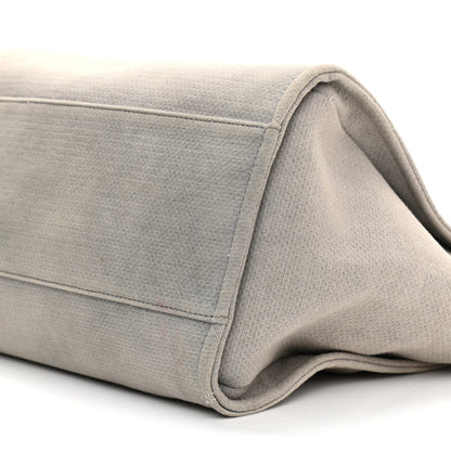Chanel Canvas Large Deauville Tote Grey 9 of 13