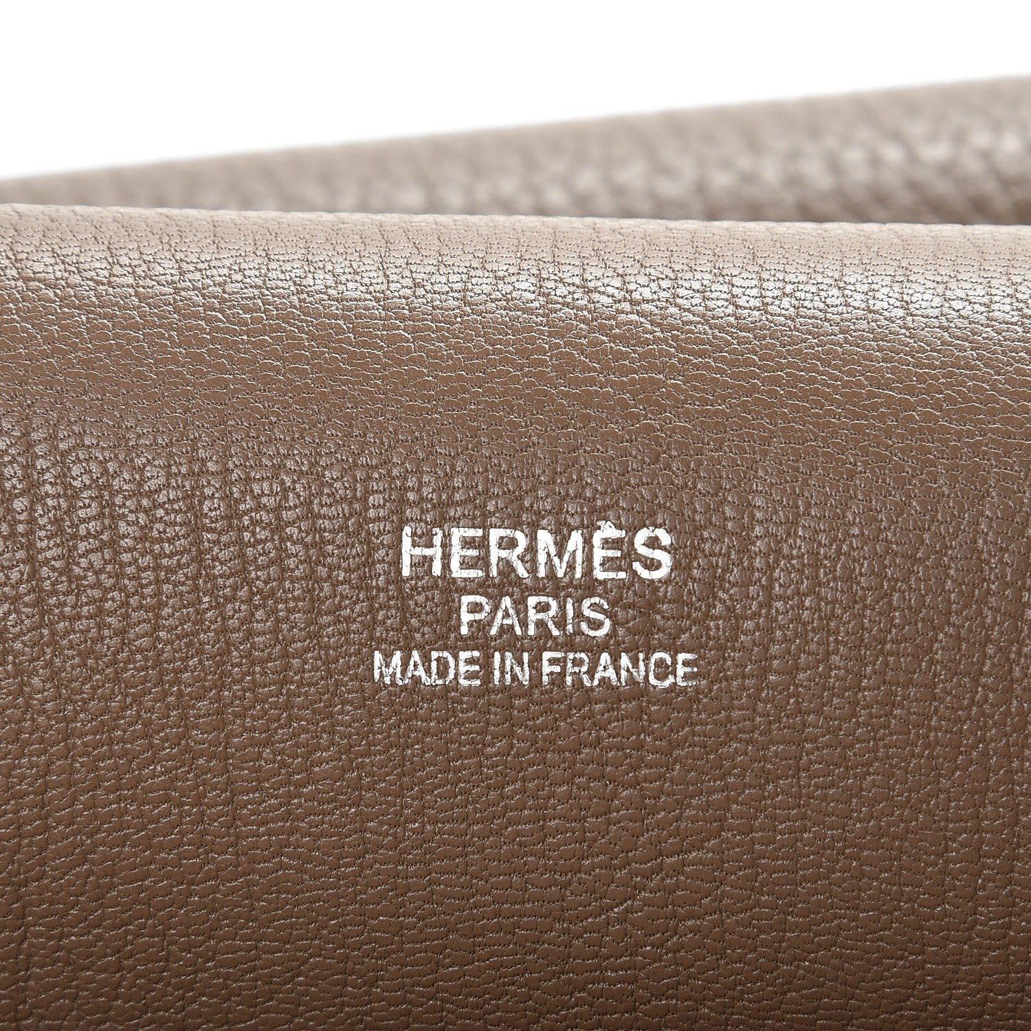 Hermes Taurillon Clemence Jypsiere 34 Etoupe 6 of 9