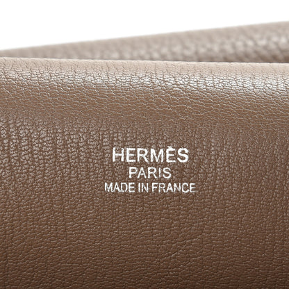 Hermes Taurillon Clemence Jypsiere 34 Etoupe 6 of 9
