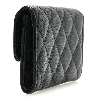 Chanel Caviar Quilted Flap Card Holder Black 3 of 9