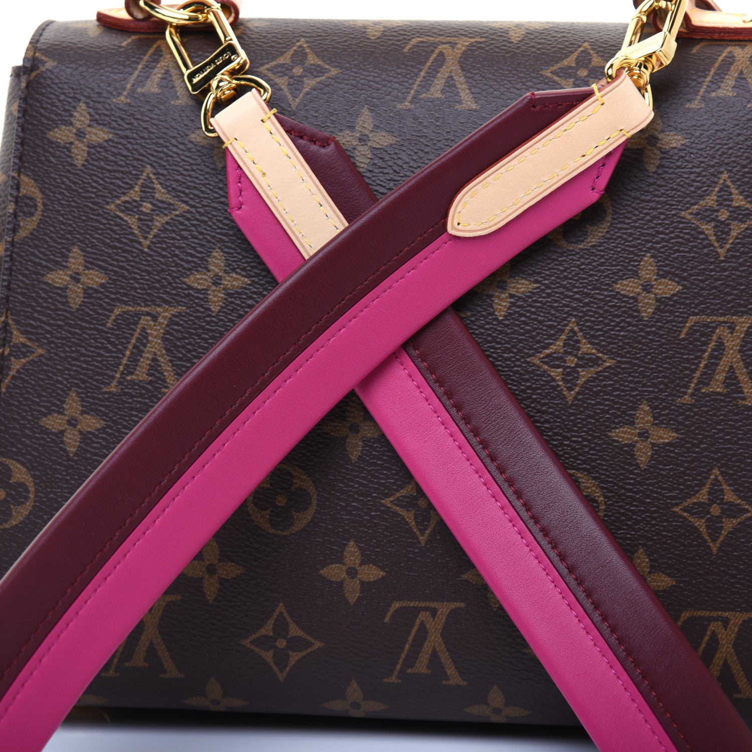 Louis Vuitton Monogram Cluny BB Bordeaux Fuchsia 17 of 18