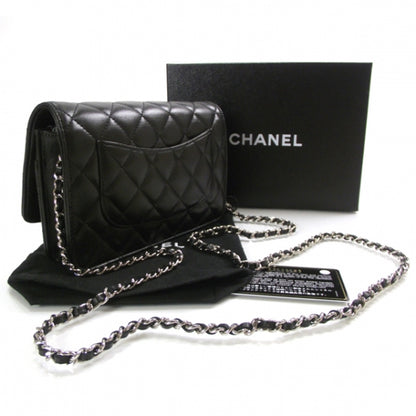 Chanel Lambskin Quilted Wallet On Chain Black 3 of 10