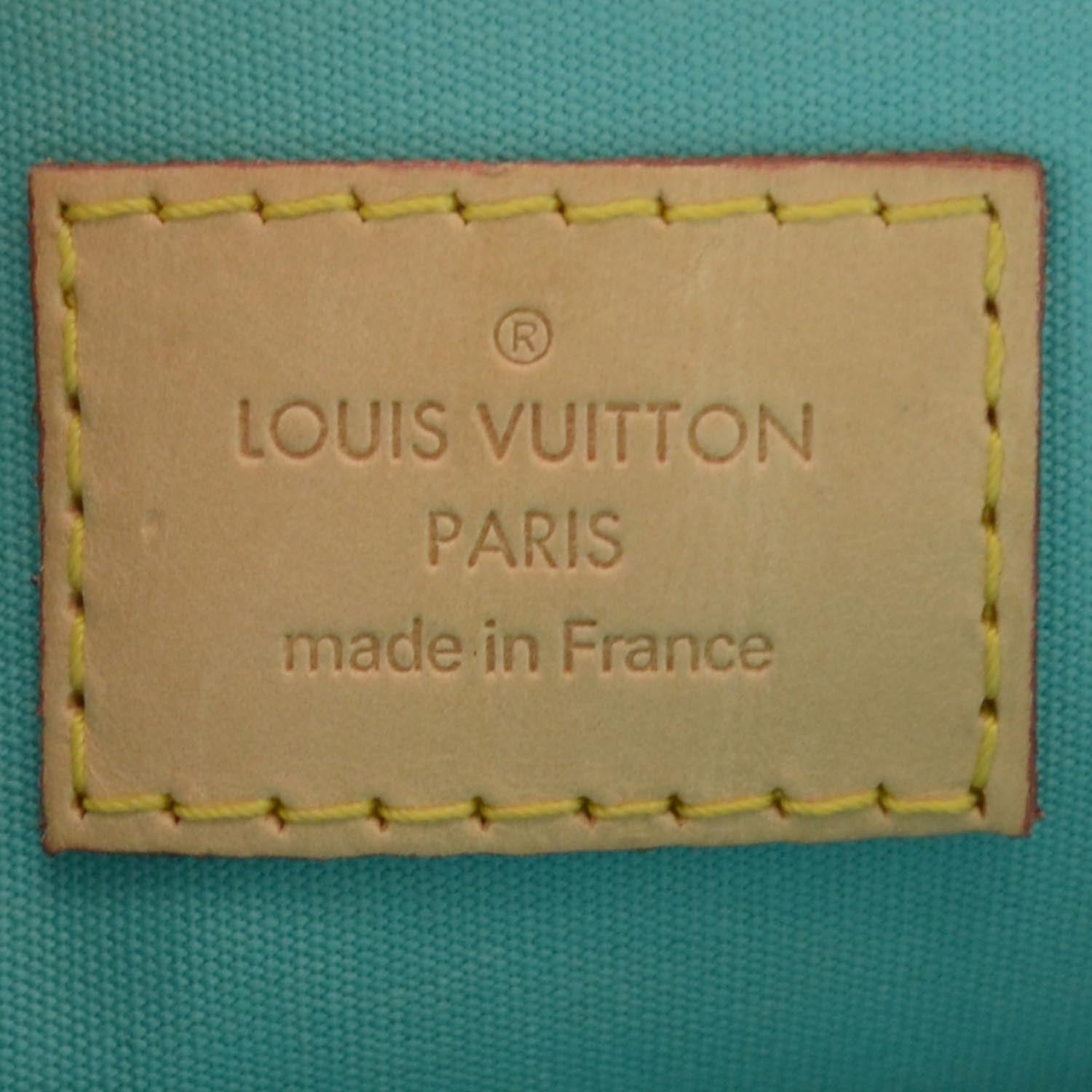 Louis Vuitton Vernis Alma BB Blue Lagon 6 of 8