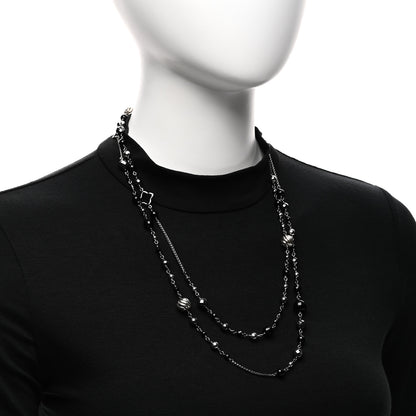 David Yurman Sterling Silver Black Onyx Hematine Elements Chain Necklace 2 of 4