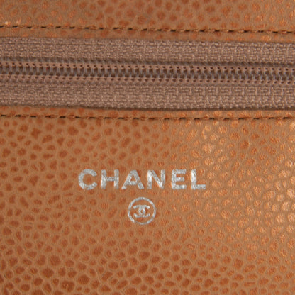 Chanel Caviar Quilted Wallet On Chain WOC Copper 6 of 8
