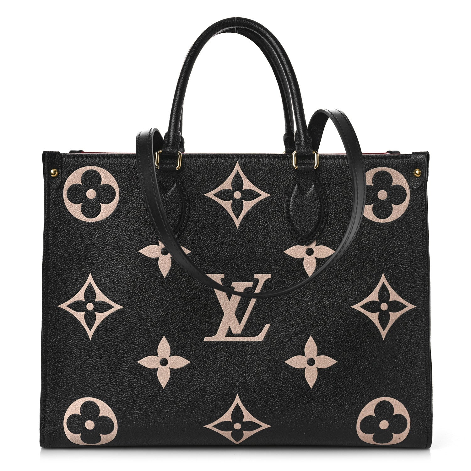 Louis Vuitton Empreinte Monogram Giant Onthego MM Black Beige 1 of 8