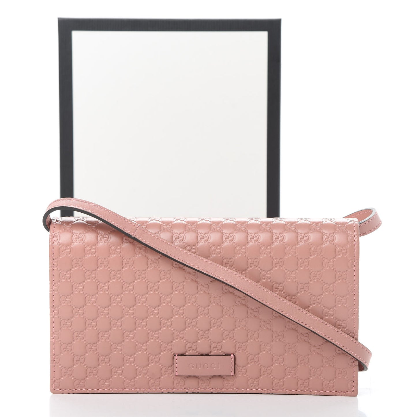 Microguccissima Crossbody Wallet Soft Pink