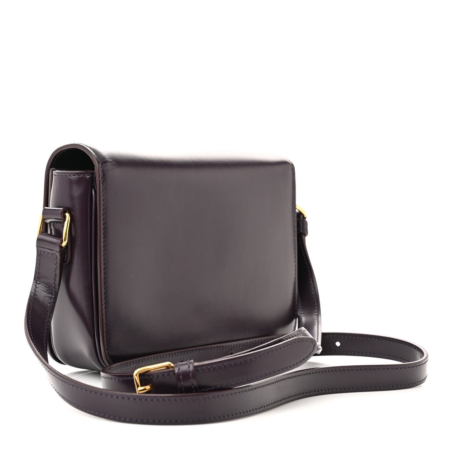Shiny Calfskin Teen Triomphe Aubergine