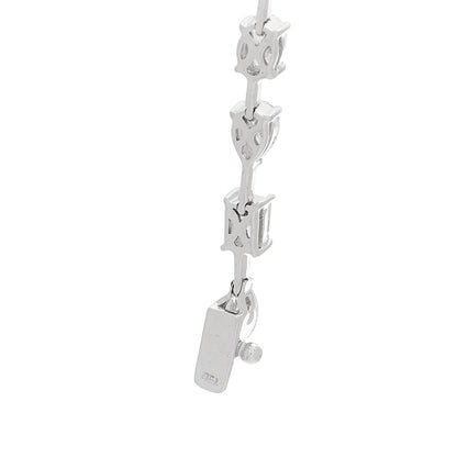 Parker & West by FASHIONPHILE 18K White Gold Diamond 11.30ctw Emerald Marquis Oval Pear Princess Cut Necklace 5 of 5