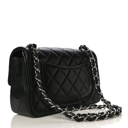Chanel Lambskin Quilted Mini Rectangular Flap Black 3 of 15