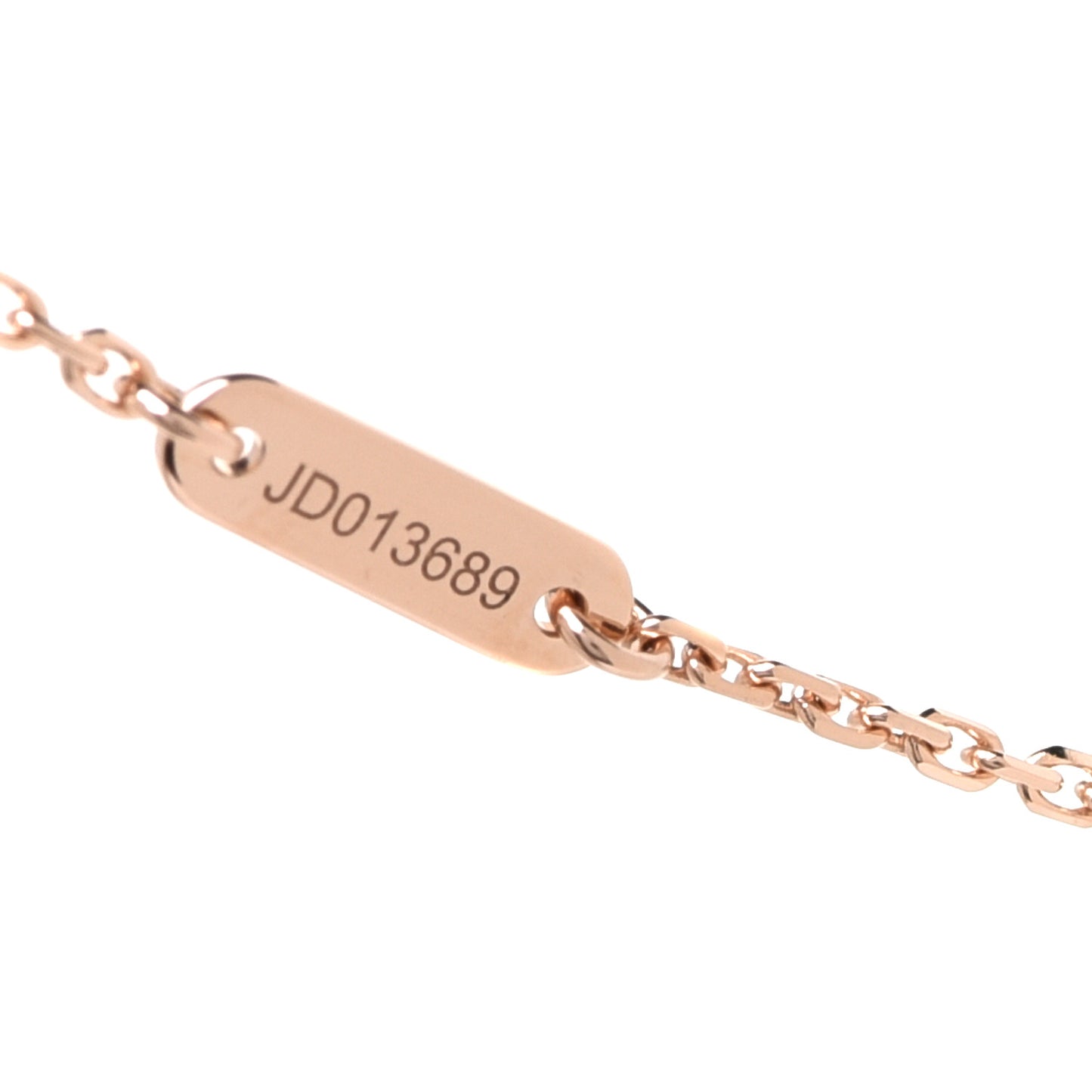 18K Rose Gold Carnelian Sweet Alhambra Pendant Necklace