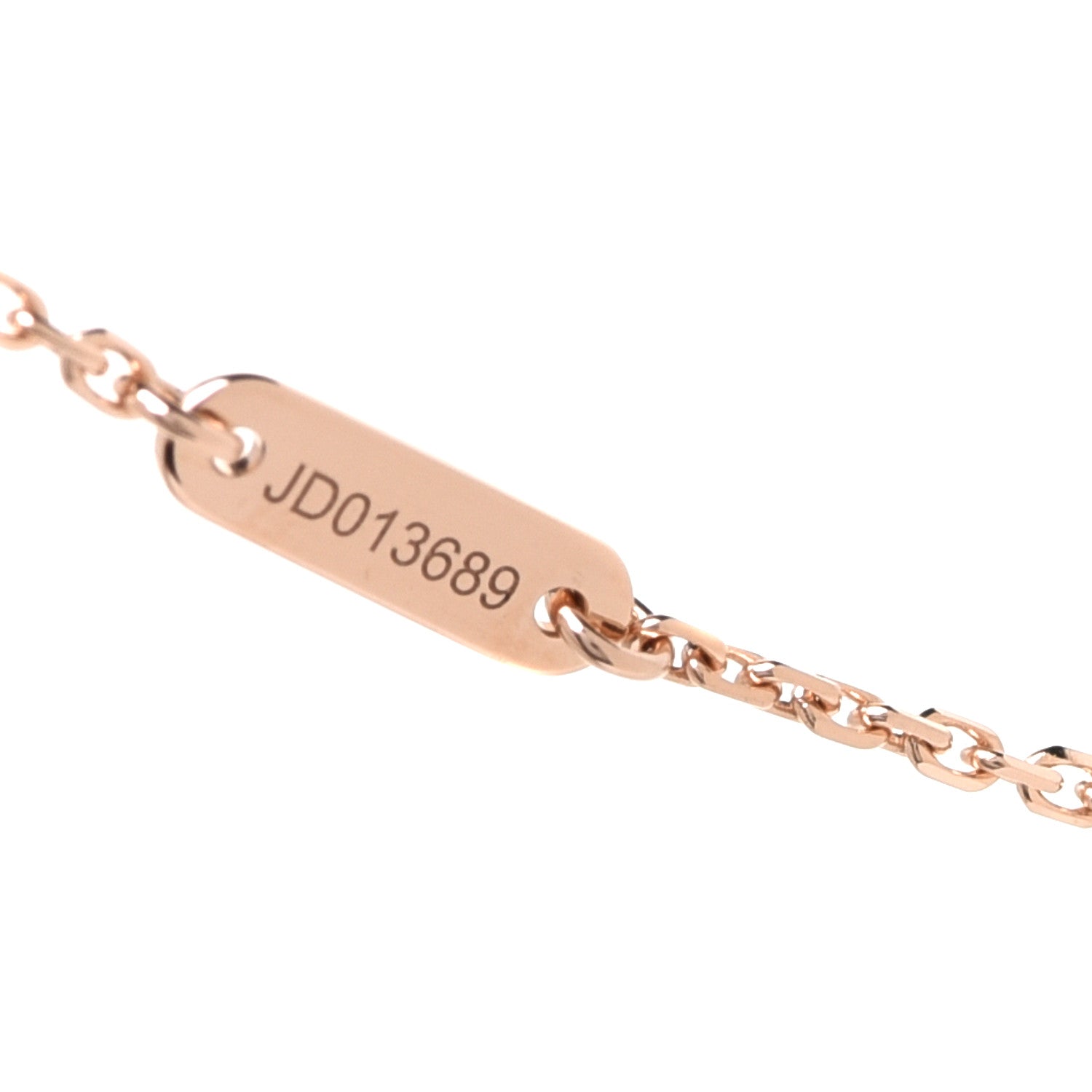 Van Cleef & Arpels 18K Rose Gold Carnelian Sweet Alhambra Pendant Necklace 5 of 6