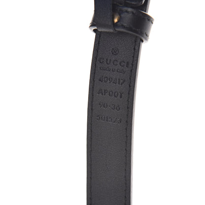 Gucci Calfskin Double G 20mm Belt 90 36 Black 6 of 6