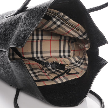 Burberry London Grainy Calfskin Medium Baynard Tote Black 5 of 8