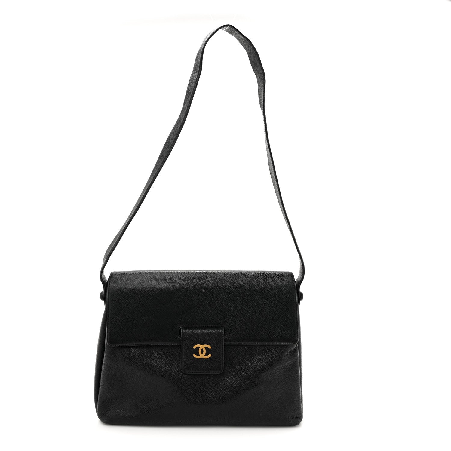 Chanel Caviar CC Shoulder Bag Black 1 of 13