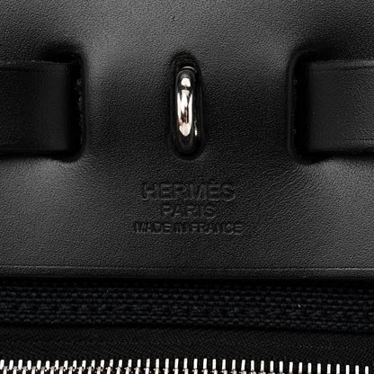 Hermes Military Toile Vache Hunter Herbag Zip PM 31 Black 6 of 12
